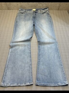 Kut from the Kloth Pale Blue Bootcut High-Waist Jeans